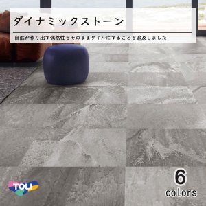 画像1: 東リ　コンポジションビニル床タイル ダイナミックストーン (厚さ3mm) ケース(8枚)  600mm×600mm