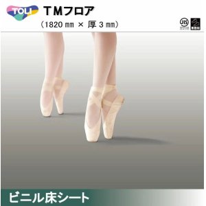 画像1: 東リ 発泡複層ビニル床シートＨＳ　ＴＭフロア（1m以上10cm単位での販売） 1820mm（厚3mm）松山バレエ団と共同開発した舞台用ビニル床シート。クッション性と適度な硬さが特徴。バレエマット　ダンスマット