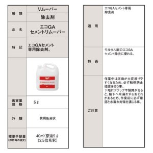 画像2: エコGAセメントリムーバー EGAC-RE 5リットル（2本） 