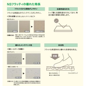 画像2: 東リ  NSフラッティ（1m以上10cm単位での販売） 1820mm（厚2mm）発砲複層ビニル床シート　UV樹脂コーティング