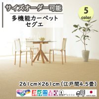 東リ  日本製　多機能カーペット 【セグエ　4.5畳】ラグ/抗菌/防炎/防ダニ/子供/ペット/絨毯/静電/カーペット(ホットカーペット/床暖房/春夏秋冬用/オールシーズン/じゅうたん/ラグ/遊び毛無し ★送料無料（北海道沖縄離島除く）