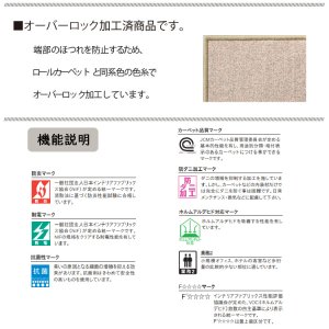 画像6: 東リ  日本製 多機能カーペット 【アングレーヌ 1.5畳】ウールラグ/抗菌/防炎/防ダニ/子供/ペット/絨毯/静電/カーペット(ホットカーペット/床暖房/春夏秋冬用/オールシーズン/じゅうたん/ラグ/遊び毛無し ★送料無料(北海道沖縄離島除く)