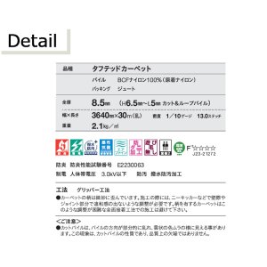 画像3: 東リ  日本製 多機能カーペット 【トリアック2 1.5畳】ラグ/抗菌/防炎/防ダニ/子供/ペット/絨毯/静電/カーペット(ホットカーペット/床暖房/春夏秋冬用/オールシーズン/じゅうたん/ラグ/遊び毛無し ★送料無料(北海道沖縄離島除く)