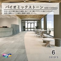 東リ　コンポジションビニル床タイル バイオミックストーン (厚さ3mm) ケース(8枚)  600mm×600mm