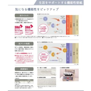 画像3: 東リ 住まいの壁紙100選【生活をサポートする機能性壁紙】　抗ウィルス　抗菌　抗アレル物質　壁紙表面強化