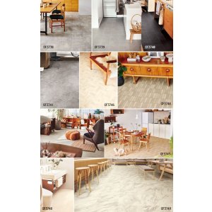 画像9: 【東リ】クッションフロア CFシート P（1m単位での販売） 1820mm（厚2.3mm） ペットとの暮らしにおすすめ！高い耐久性とクッション性を兼ね備えたCFシート。 抗ウィルス、抗菌、防臭、床暖房対応 ※2024年7月25日より新品番になっております。