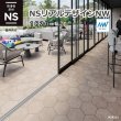 画像1: 【東リ】発砲複層ビニル床シート HS【NSリアルデザインNW】 （1m以上10cm単位での販売） 1820mm（厚2.5mm）  シンクロエンボスによる目地の凹みでリアルな風合いを演出した屋外対応の防滑性ノーワックスビニル床シート　お掃除ラクラクシリーズ (1)