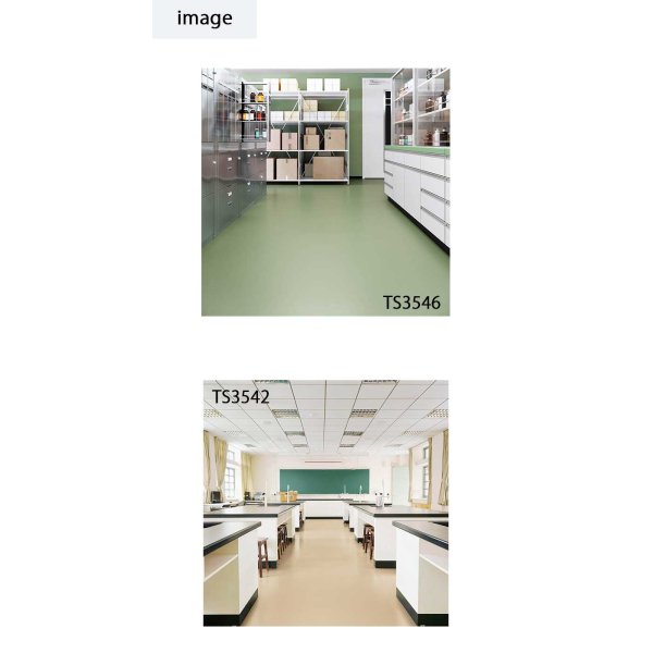 画像5: 東リ 複層ビニル床シートFS　耐薬スーパーKシートNW（10cm単位での販売） 1820mm（厚2mm）優れた耐薬品性、帯電防止性、耐動荷重性を兼ね備えた、高機能ノーワックスビニル床シート。 (5)
