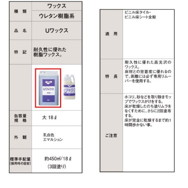 画像2: Uワックス UWAX-L 18リットル 高光沢のワックス<br> (2)