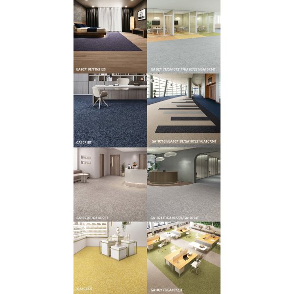 画像10: GA100T 新シリーズ誕生！東リ 業務用タイルカーペット国内シェアNO1！ GA 100T  50cm×50cm　●ブライトプレーン　●ソフトグリッド　●シャインマーブル　撥水・撥油・防炎・制電・防汚★送料無料（北海道、沖縄県、離島は除きます。） (10)