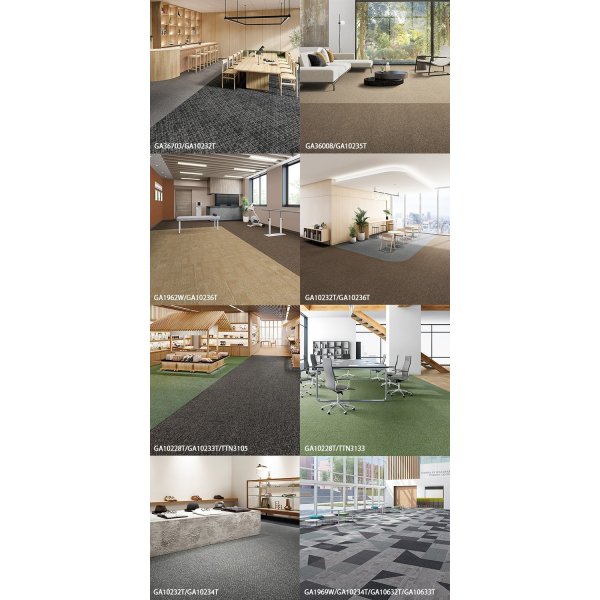 画像4: GA100T 新シリーズ誕生！東リ 業務用タイルカーペット国内シェアNO1！ GA 100T  50cm×50cm　●ブライトプレーン　●ソフトグリッド　●シャインマーブル　撥水・撥油・防炎・制電・防汚★送料無料（北海道、沖縄県、離島は除きます。） (4)