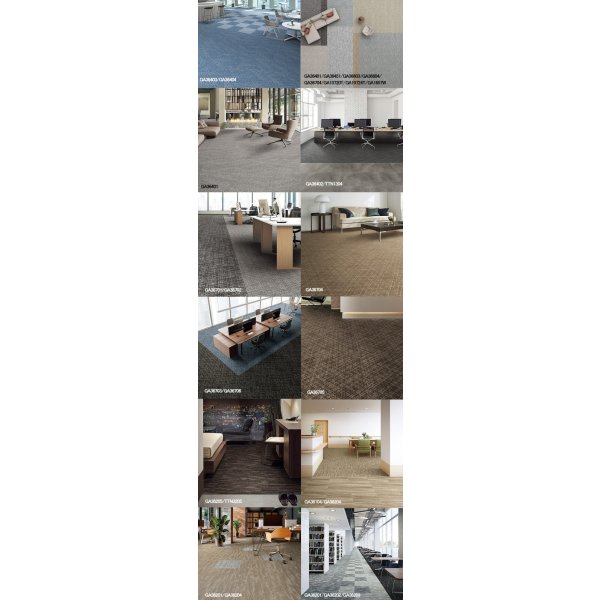 画像10: GA3600 東リ タイルカーペット　GA3600　サスティブバック　  50cm×50cm　★送料無料（北海道、沖縄県、離島は除きます）防炎・制電・撥水防汚・エコマーク (10)